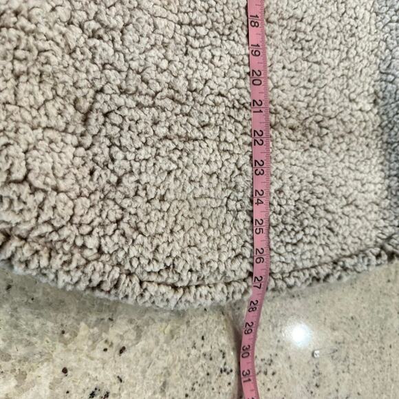 Thread + Supply Womens Large Sherpa Vest Gray Full Zip FrontPockets High Neck - Picture 11 of 14